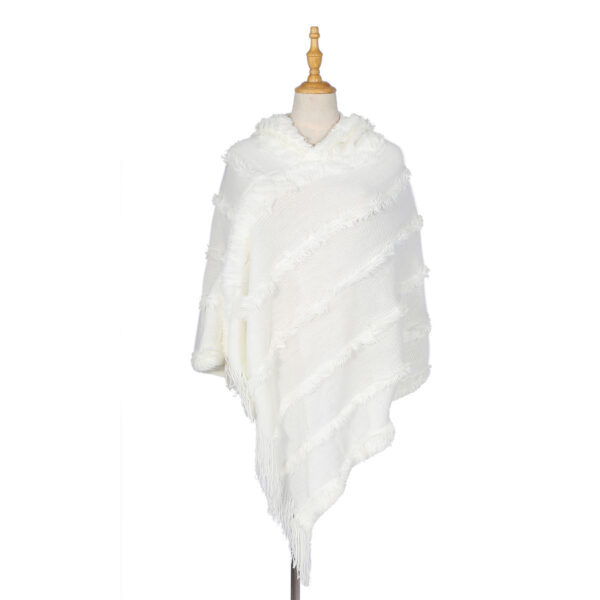 Tassel Hooded Warm Shawl Scarf - Image 9