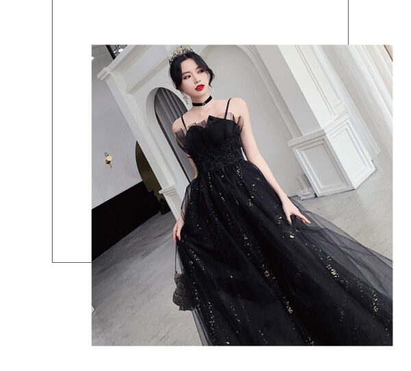 Black Evening Dress Temperamental Minority High-end - Image 8