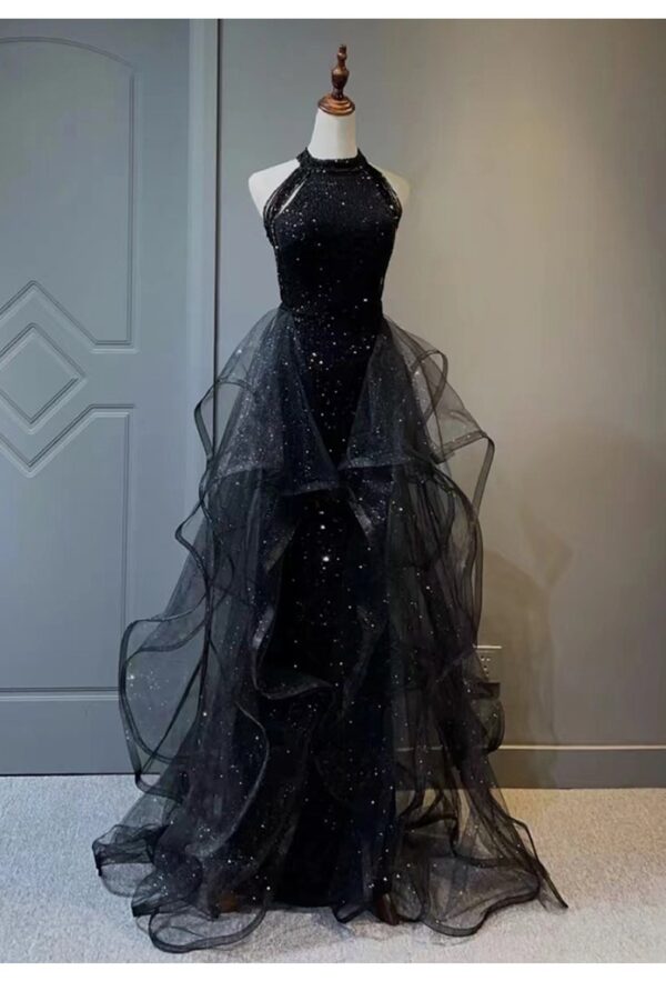 Black Evening Dress For Women - Image 8