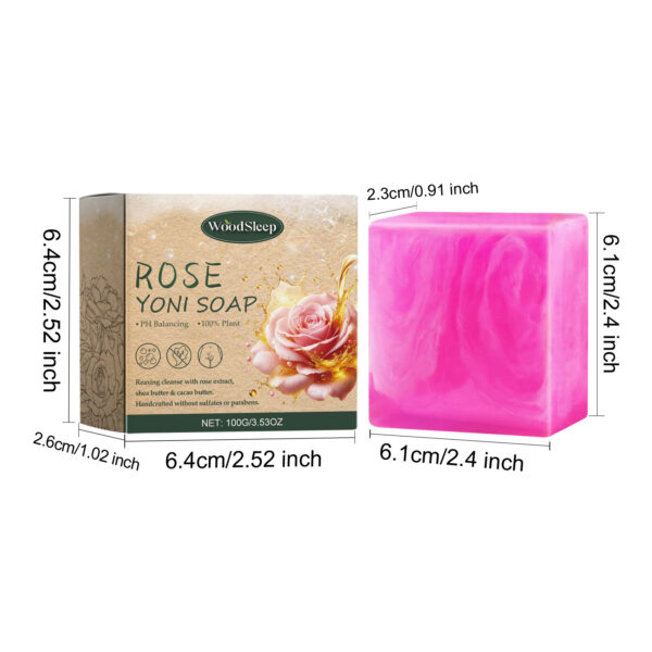 Rose Soap For Women's Skin Care And Bath Cleanses Odors, Relieves Physical Discomfort And Relieves Itching - Image 8