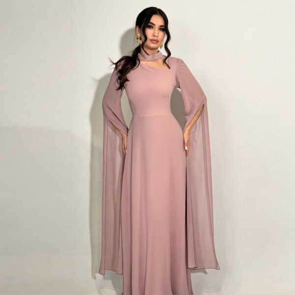 Women's Clothing Sexy Slimming Slim-fit Graceful Long Sleeve Dress - Image 3
