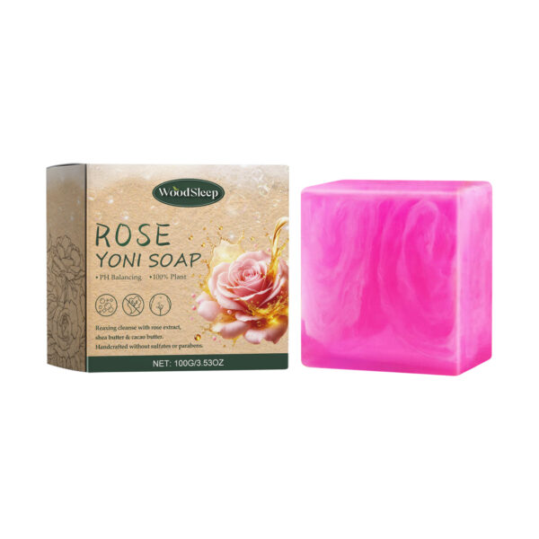 Rose Soap For Women's Skin Care And Bath Cleanses Odors, Relieves Physical Discomfort And Relieves Itching - Image 10