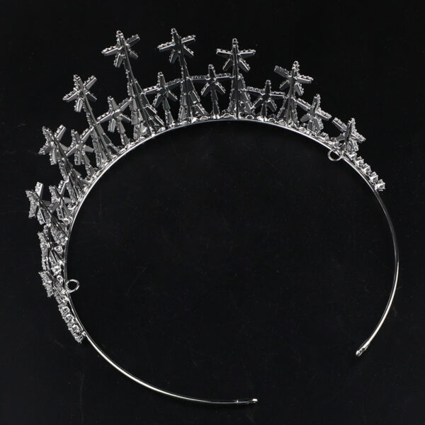 Zircon Headdress Formal Dress Accessories Bridal Crown - Image 8