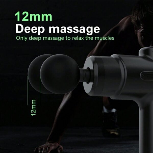 Massage Gun Deep Tissue Percussion Massager For Athletes,Handheld Body Back Muscle Massager Gun With 8 Massage Heads - Image 2