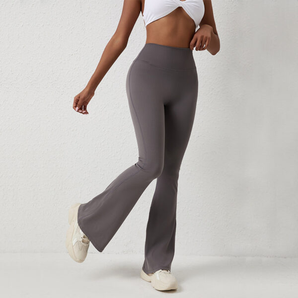 High Waisted Hip Lifting Tight Pants And Wide Leg Fitness Pants - Image 6