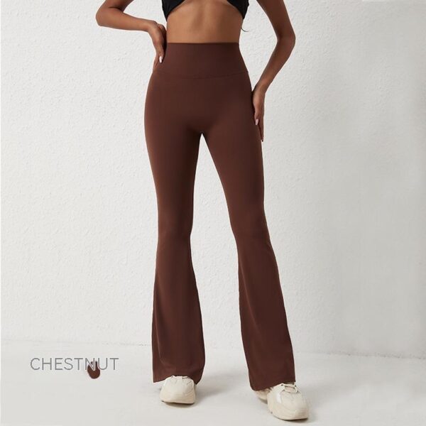 High Waisted Hip Lifting Tight Pants And Wide Leg Fitness Pants - Image 7