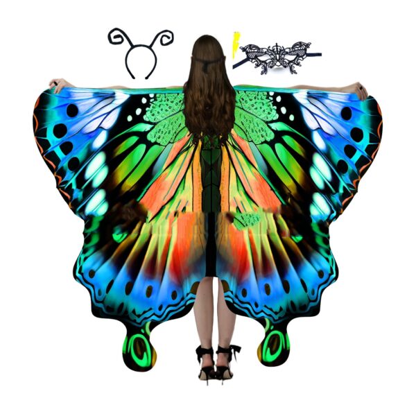 European And American Butterfly Talma Halloween Costume - Image 4