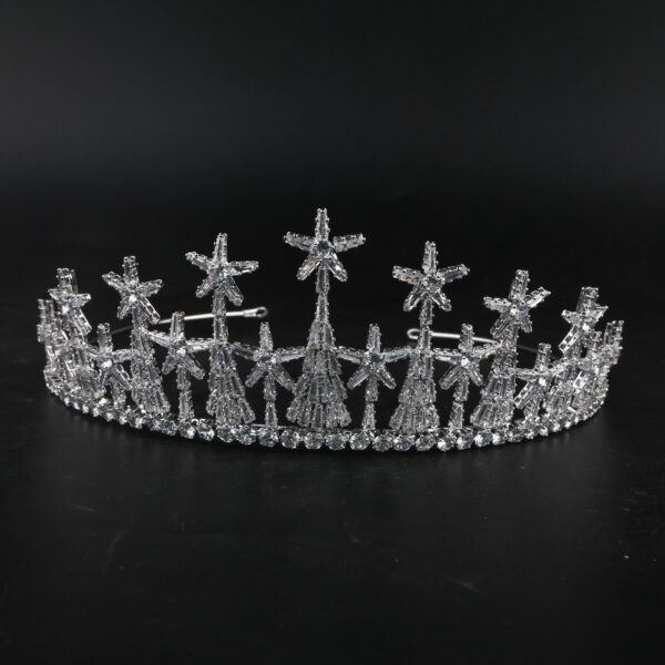 Zircon Headdress Formal Dress Accessories Bridal Crown - Image 4