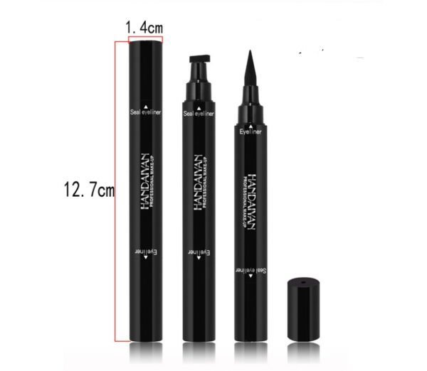 Double-headed seal eyeliner Triangle seal eyeliner 2-in-1 waterproof eyeliner - Image 2