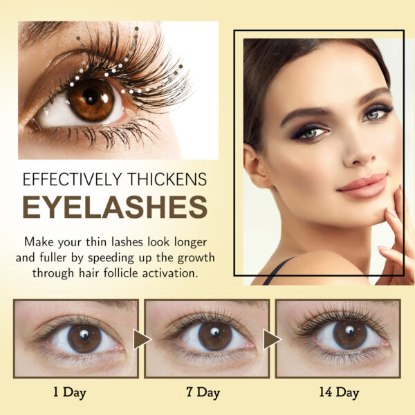 EELHOE Mascara - Gentle, Traceless, Lengthening, Curling, And Beautifying Eyelash Liquid For Lush And Dark Eyebrows - Image 6