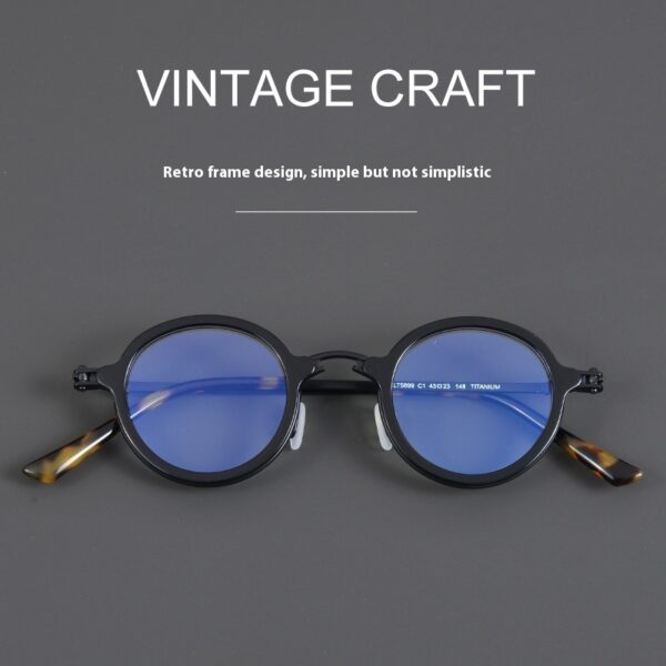 Pure Titanium Fashion Retro Trend Anti-blue Light Glasses - Image 7