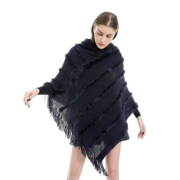 Tassel Hooded Warm Shawl Scarf - Image 7