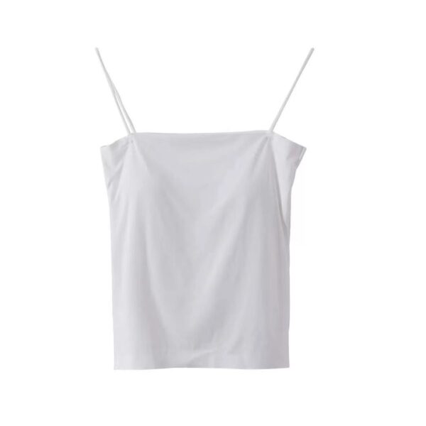 Solid Color Camisole Women's Summer Base Long Tube Top - Image 5