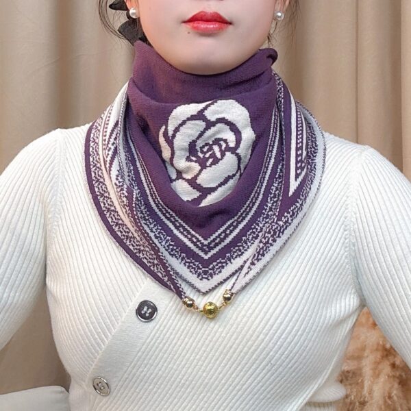 Knitted Wool Scarf Korean Version Versatile - Image 2