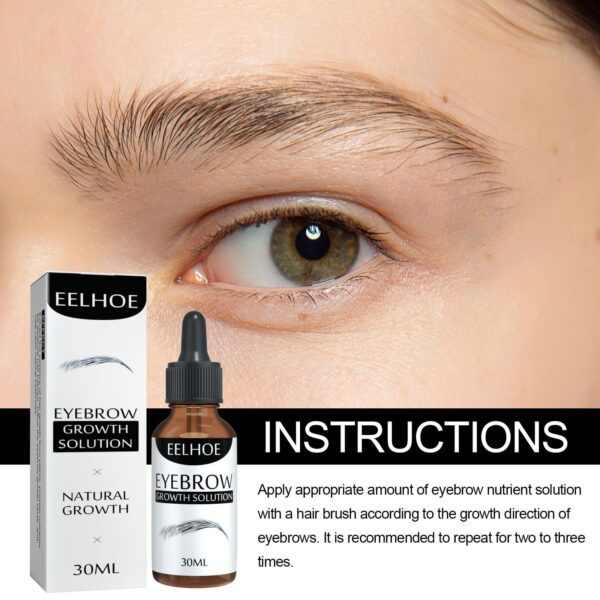 EELHOE Eyebrow Liquid - Black, Dense Natural Essential Oil Liquid For Thick Eyebrow Repair, Gentle Moisturizing Care Liquid - Image 5