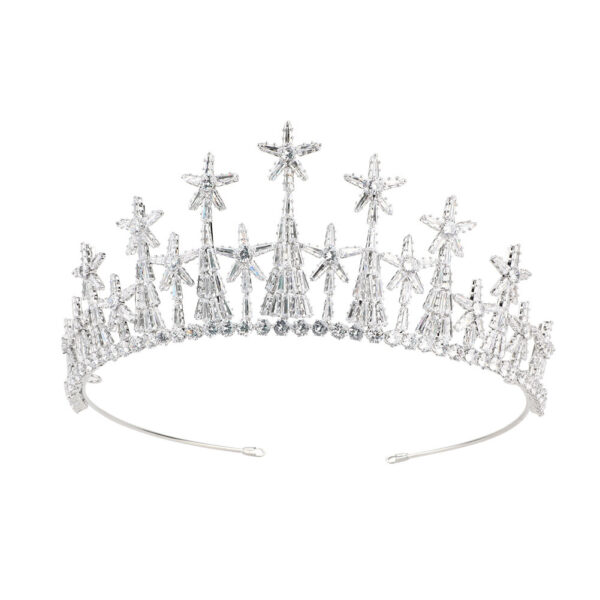 Zircon Headdress Formal Dress Accessories Bridal Crown - Image 7