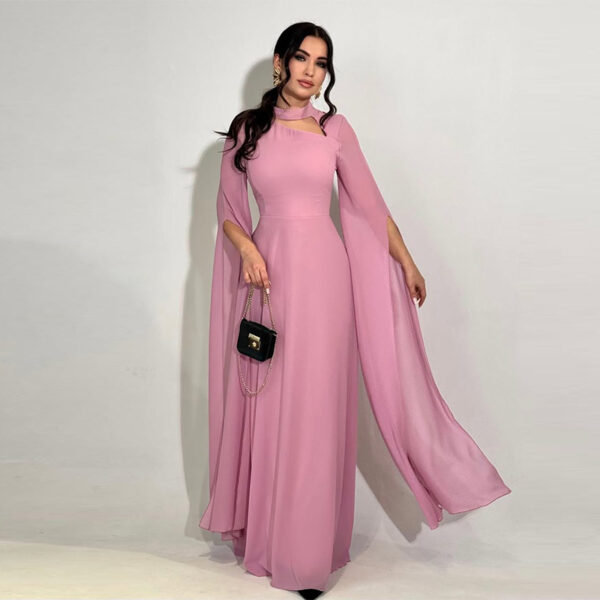 Women's Clothing Sexy Slimming Slim-fit Graceful Long Sleeve Dress - Image 7