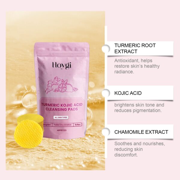 Turmeric Kojic Acid Cleansing Pad - Image 6