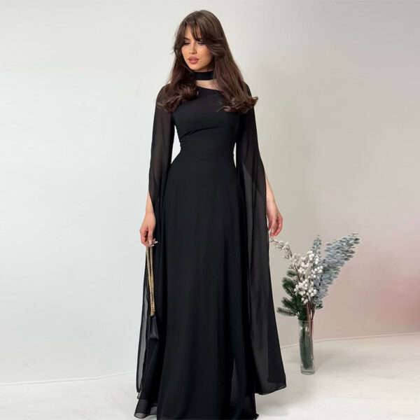 Women's Clothing Sexy Slimming Slim-fit Graceful Long Sleeve Dress - Image 9