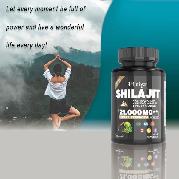 SHILAJIT ASHWAGANDHARHODIOLA ROSEAPANAX GINSENG21,000MG - Image 3