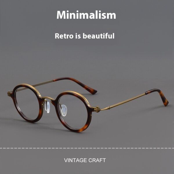 Pure Titanium Fashion Retro Trend Anti-blue Light Glasses - Image 8