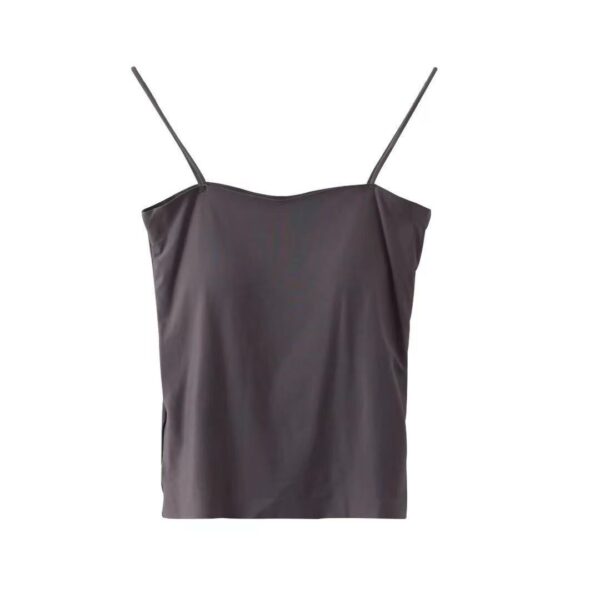 Solid Color Camisole Women's Summer Base Long Tube Top - Image 7