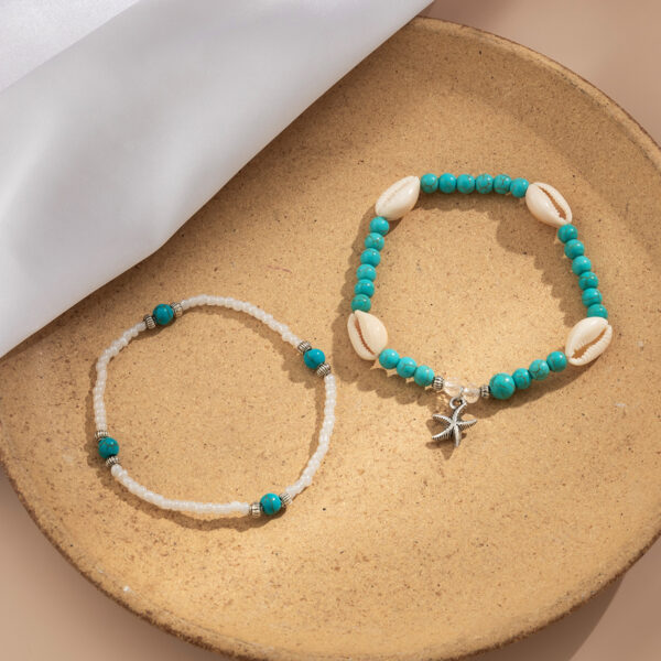 Bohemian Multi-layer Beaded Foot Ornaments Anklet - Image 5