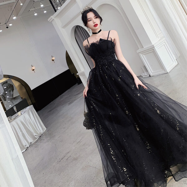 Black Evening Dress Temperamental Minority High-end - Image 7