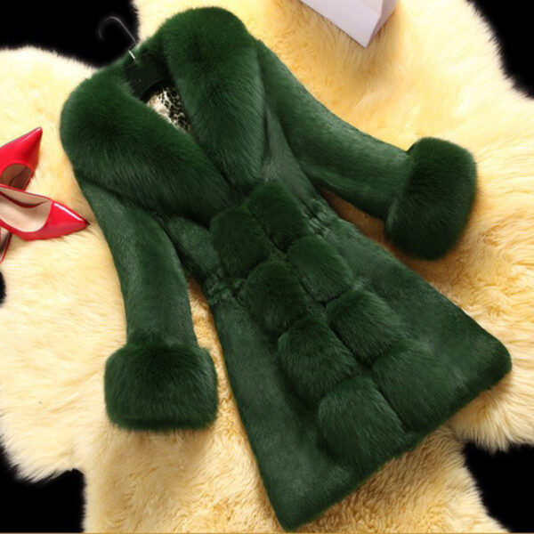 New Style Rabbit Fur Ladies Fur Coat - Image 4