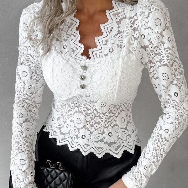 Women's Lace Bottoming Shirt Autumn And Winter