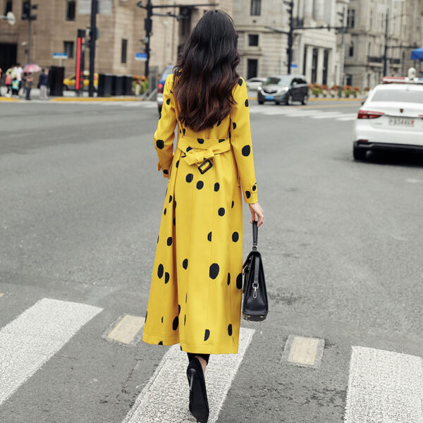 New Korean Style Popular Over-the-knee Temperament Coat Coat - Image 3