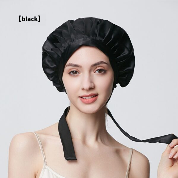 19 M Thickened Silk Nightcap Hair Care Hair Care Anti-frizz - Image 4