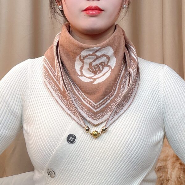 Knitted Wool Scarf Korean Version Versatile - Image 4