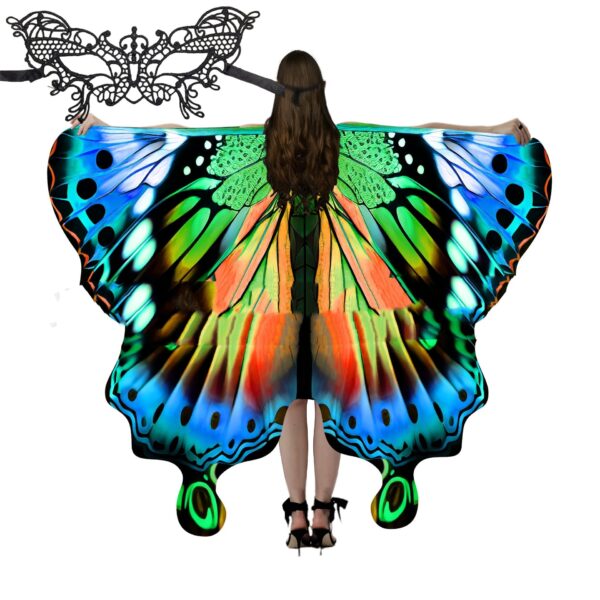 European And American Butterfly Talma Halloween Costume - Image 6