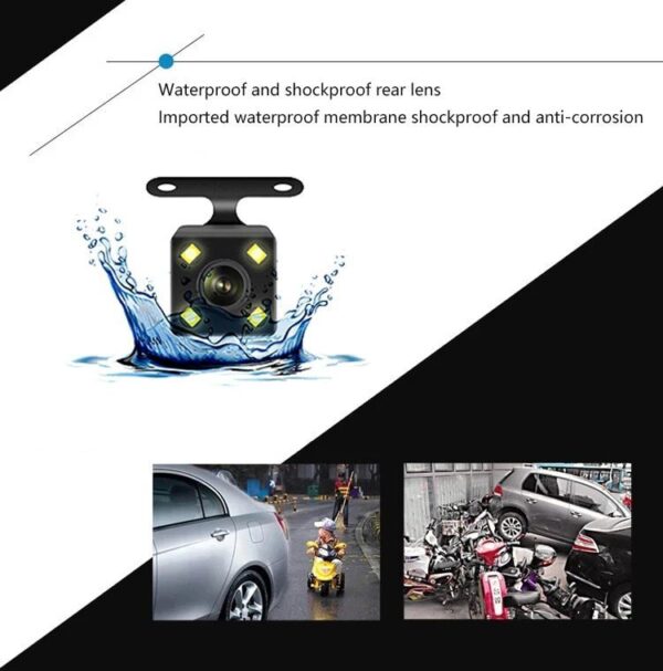 Dash Cam Car HD 1080P Front-Rear-Inside Dual Lens Video Recorder Camera G-Sensor - Image 4