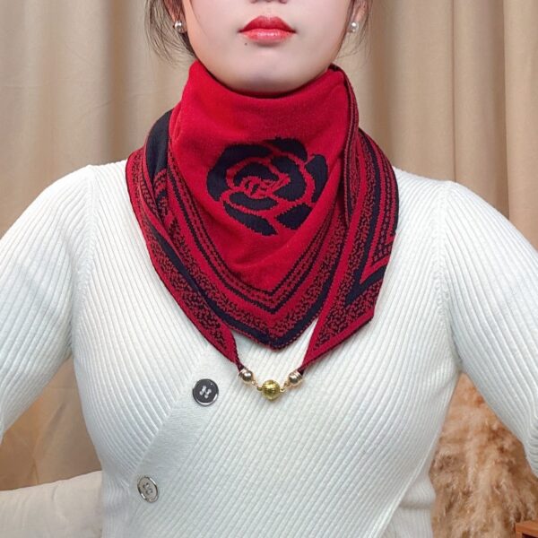 Knitted Wool Scarf Korean Version Versatile - Image 3