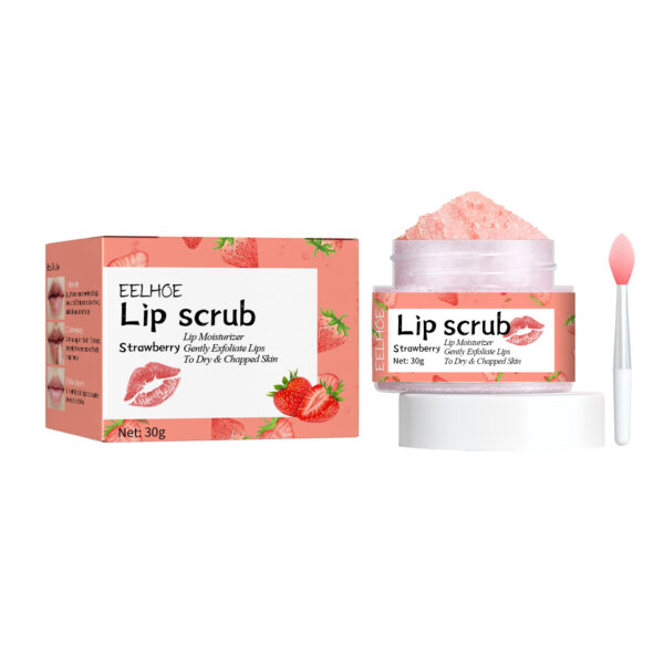 EELHOE Strawberry Lip Scrub, Moisturize Lips, Prevent Dry Crack, Moisturize Dead Skin, And Fade The Corners Of Lips - Image 2