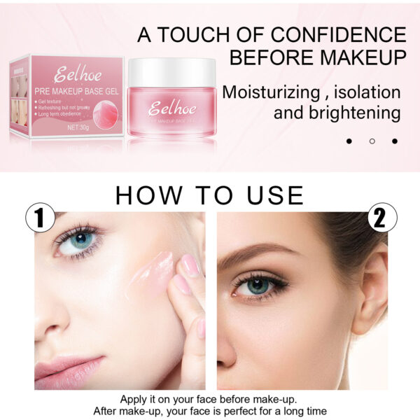 EELHOE Makeup Base Gel Makeup Moisturizer Firming Skin Isolating Base Concealer - Image 4