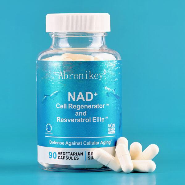 Abronikey NAD Cell Regenerator And Resveratrol Elite Nads Niacinamide Riboside Supplement With Trans Resveratrol, Quercetin, Energy,Focus 90 Capsule Dietary - Image 3