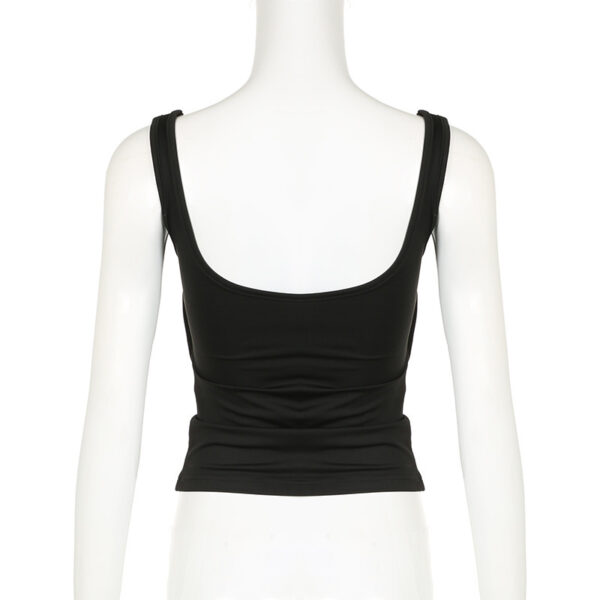 Women's Solid Color Square Collar Sleeveless Camisole - Image 5