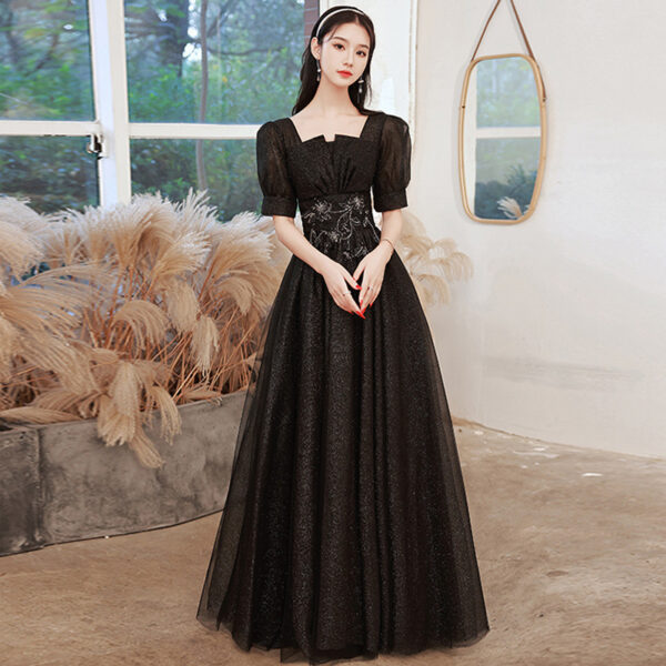 New Birthday Banquet Party Elegant Socialite Host Fairy Slim Evening Dress For Women - Image 5