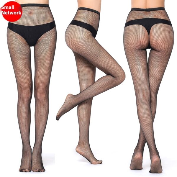 Plus Size Fishnet Stockings Black Silk Female Four Seasons Thin Super Elastic Romper - Image 10