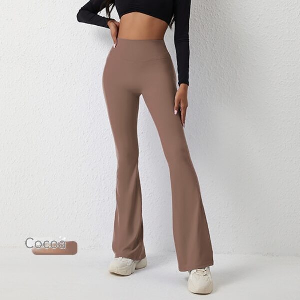 High Waisted Hip Lifting Tight Pants And Wide Leg Fitness Pants - Image 10