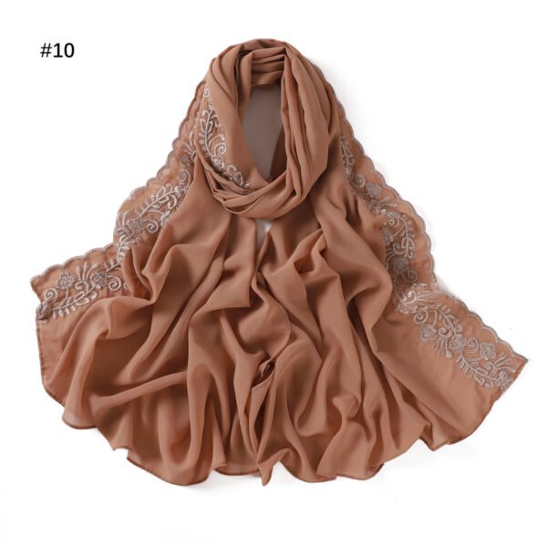 Fashion Solid Color Chiffon Women's Scarf - Image 6