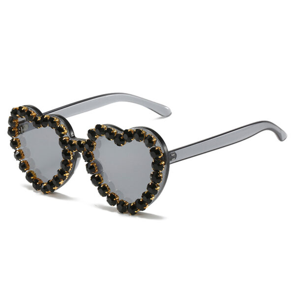 Fashionable All-match Peach Heart Sunglasses For Women - Image 4