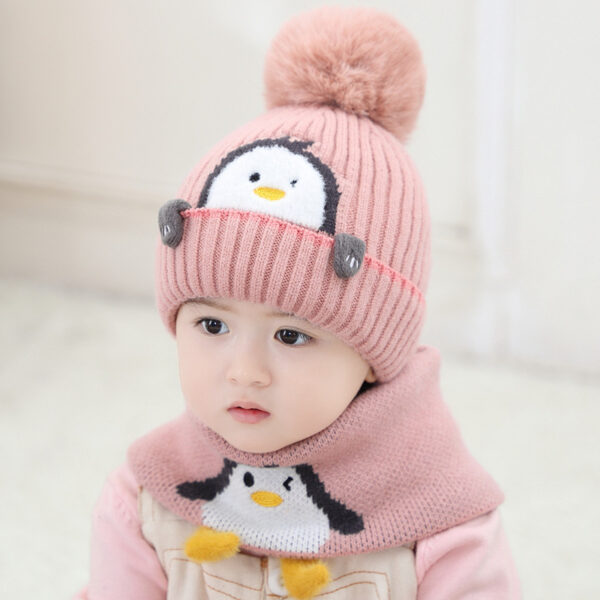 Children Hat Children Fleece-lined Thickening Woolen Cap - Image 4