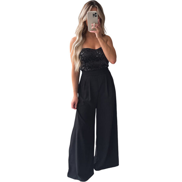 Women's Casual Fashionable Sequins Vest Jumpsuit - Image 6