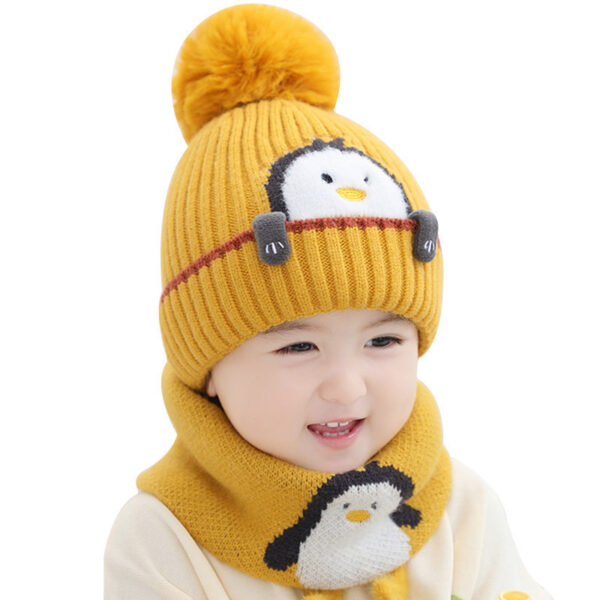 Children Hat Children Fleece-lined Thickening Woolen Cap - Image 3