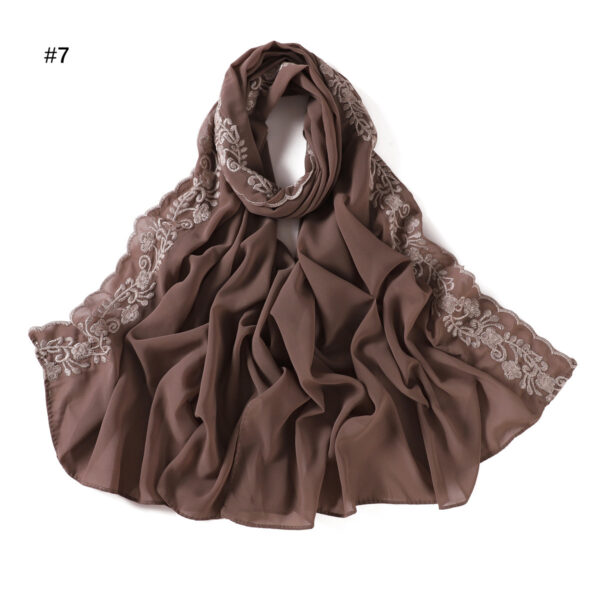 Fashion Solid Color Chiffon Women's Scarf - Image 5