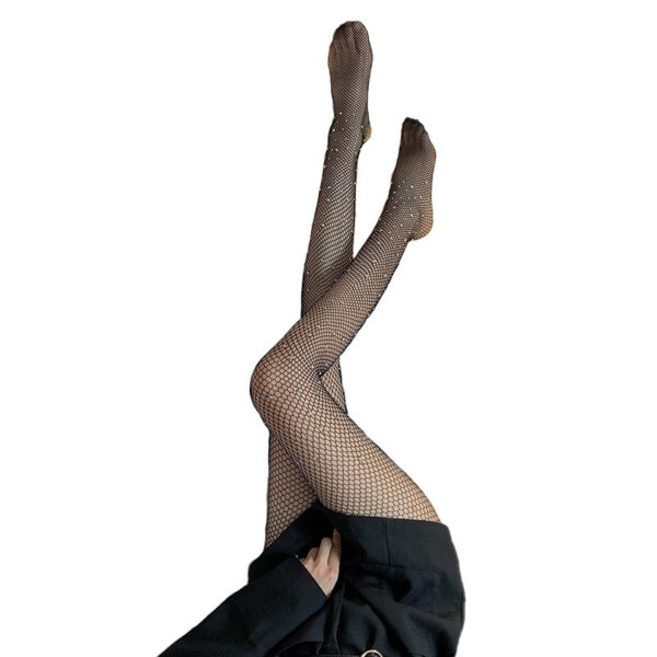 Plus Size Fishnet Stockings Black Silk Female Four Seasons Thin Super Elastic Romper - Image 8